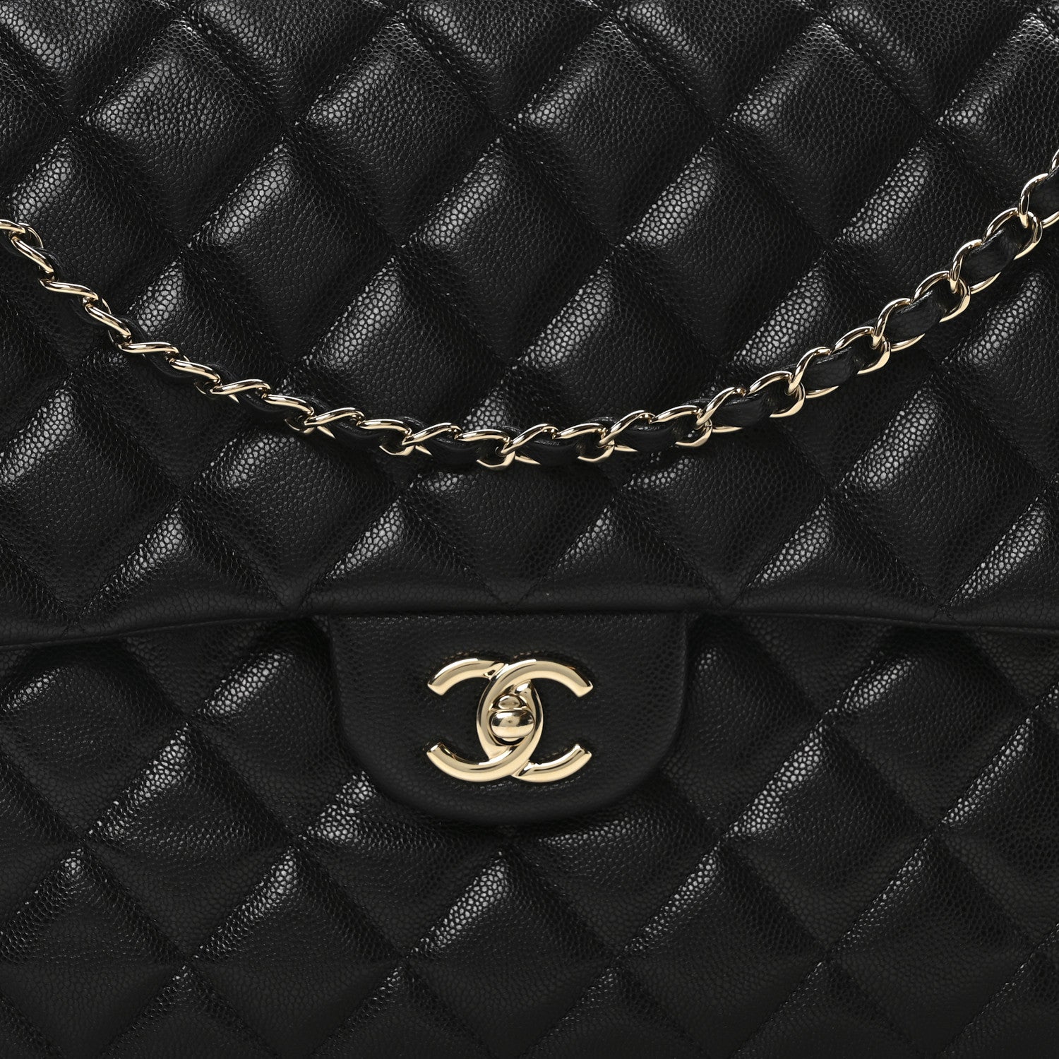 Chanel Caviar Quilted XXL Travel Flap Bag Black 8 of 10