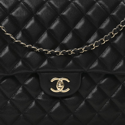 Chanel Caviar Quilted XXL Travel Flap Bag Black 8 of 10