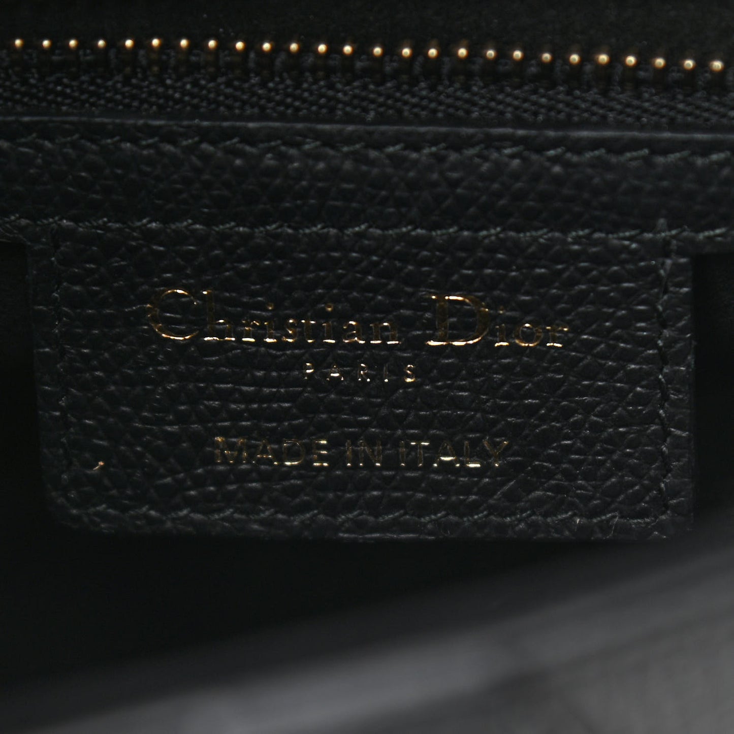 Grained Calfskin Saddle Bag Black