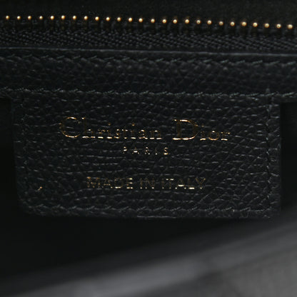 Christian Dior Grained Calfskin Saddle Bag Black 6 of 11