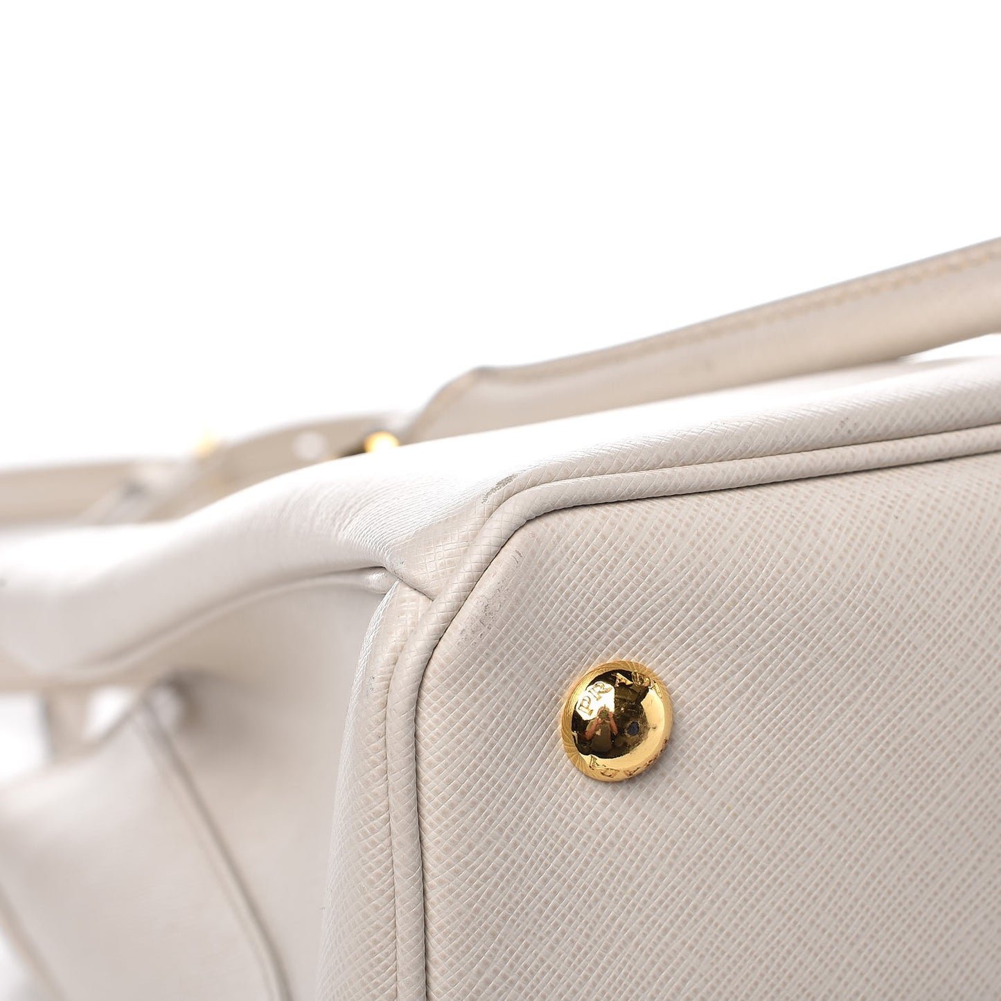 Saffiano Lux Medium Tote Talco