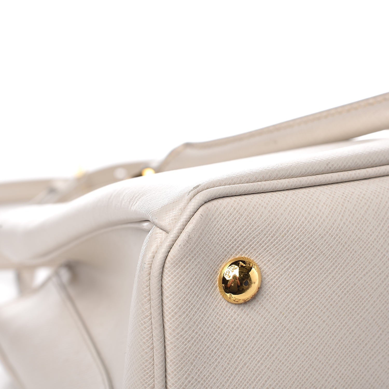 Prada Saffiano Lux Medium Tote Talco 13 of 14
