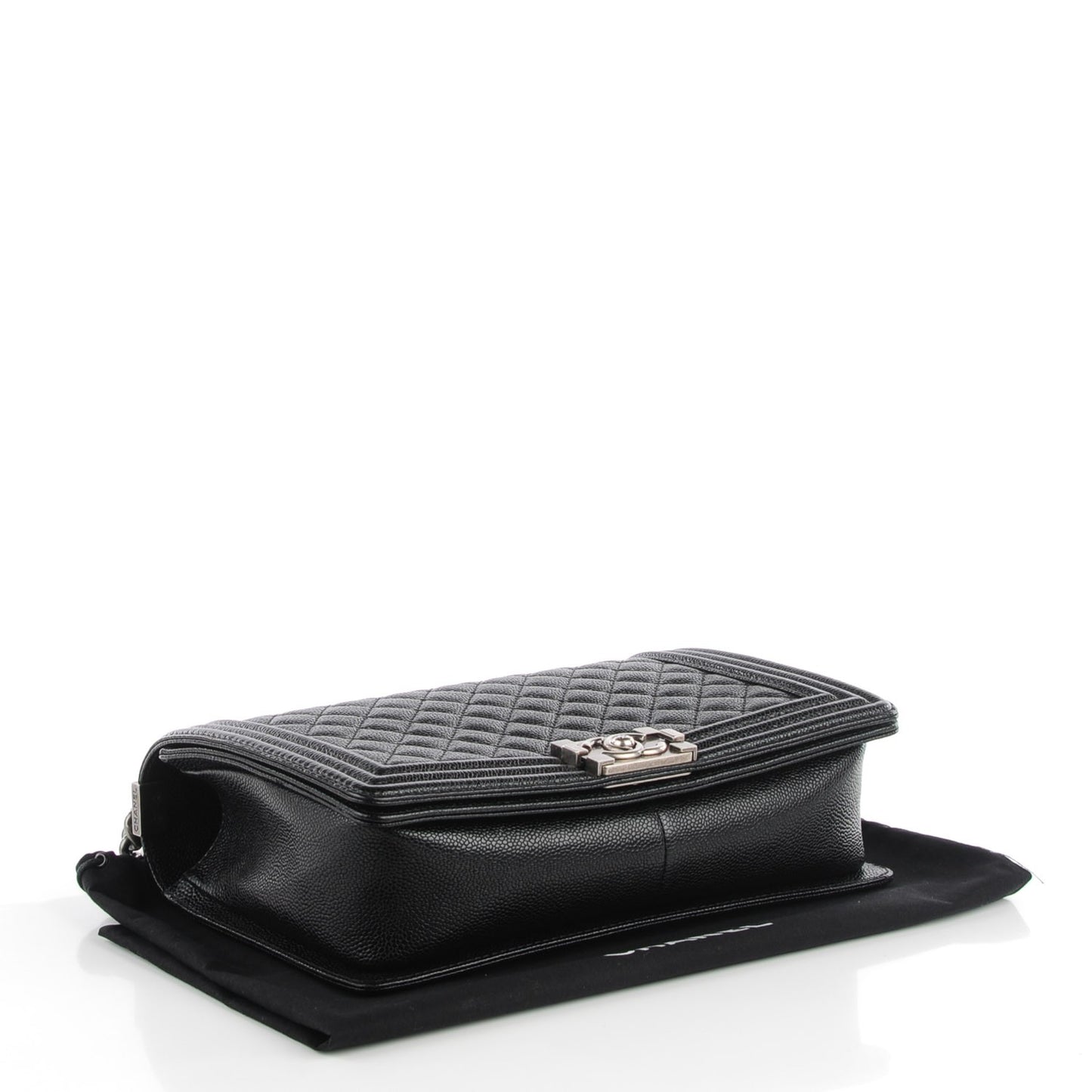 Caviar Quilted New Medium Boy Flap Black