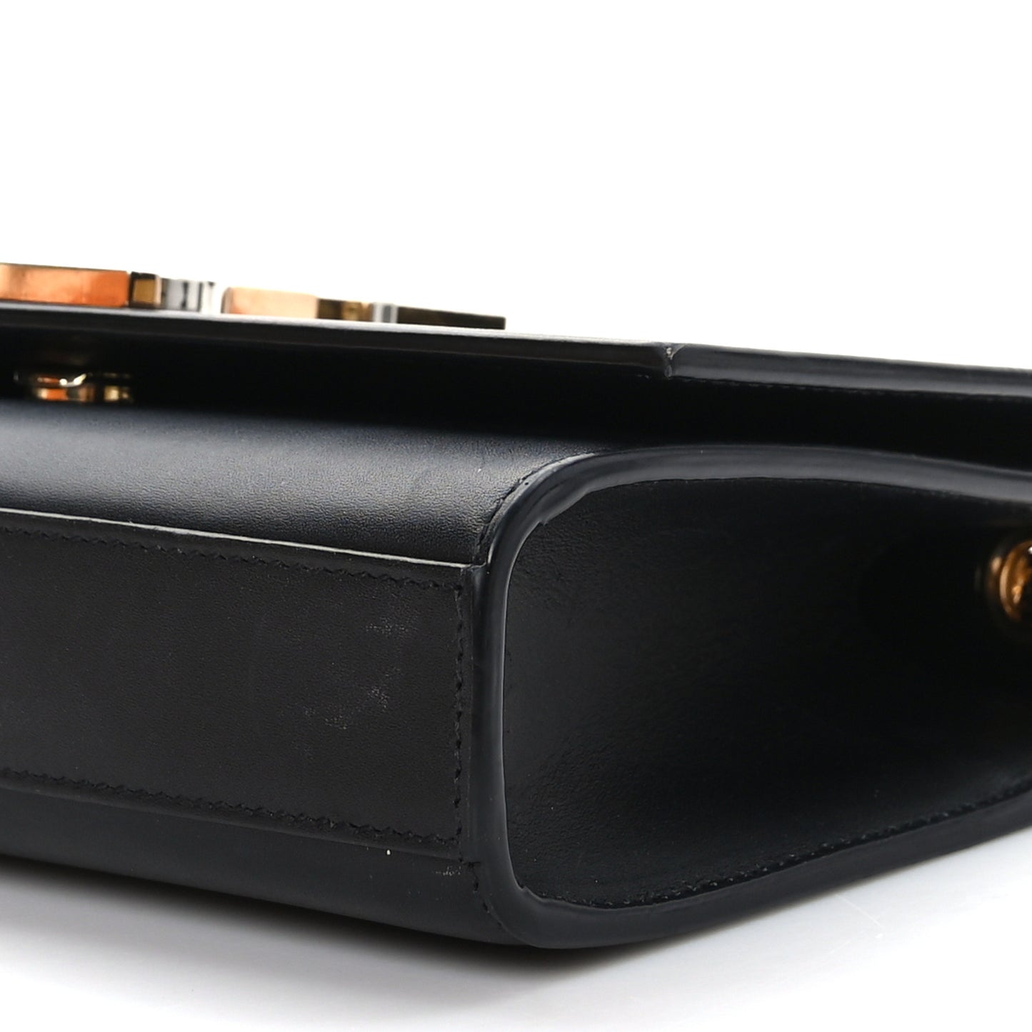 Calfskin Small Monogram Kate Satchel Black