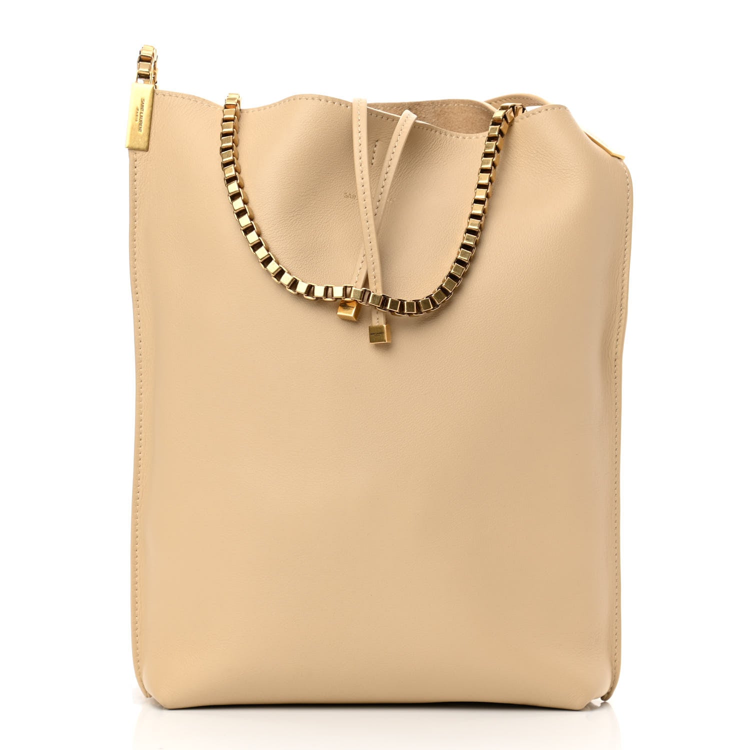 Saint Laurent SAINT LAUREN Smooth Calfskin Small Suzanne Hobo Ivory Natural 5 of 25