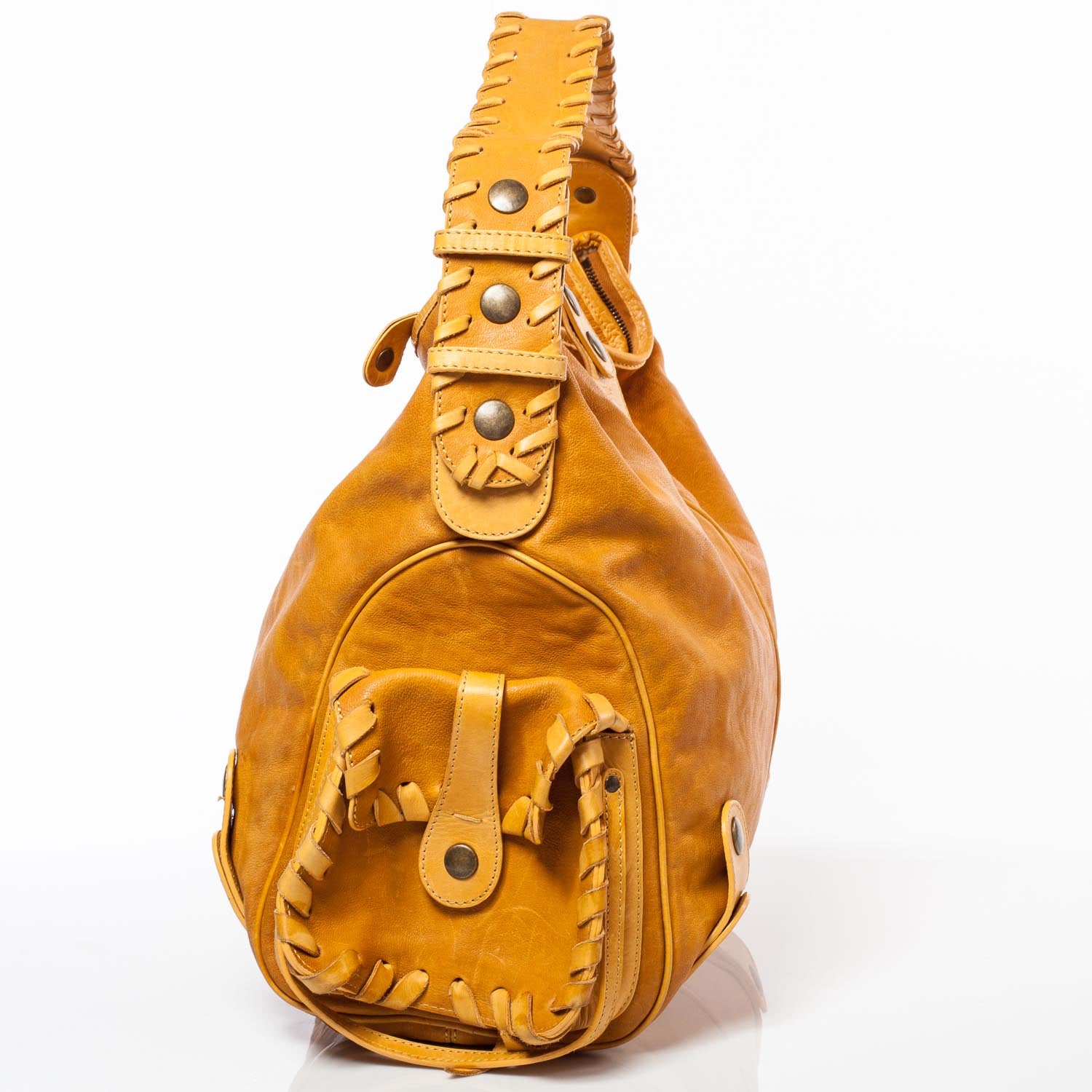 Chloe Calfskin Silverado Hobo Yellow 5 of 9