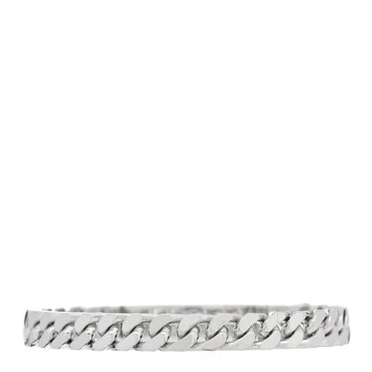 Hermes 18K White Gold Diamond TPM Kelly Gourmette Bracelet SH 2 of 4