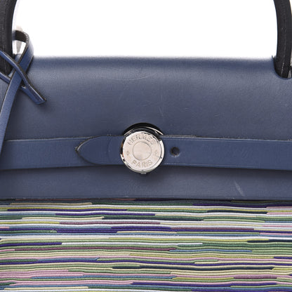 Hermes Barenia Vibrato Herbag 30 PM Indigo 9 of 10