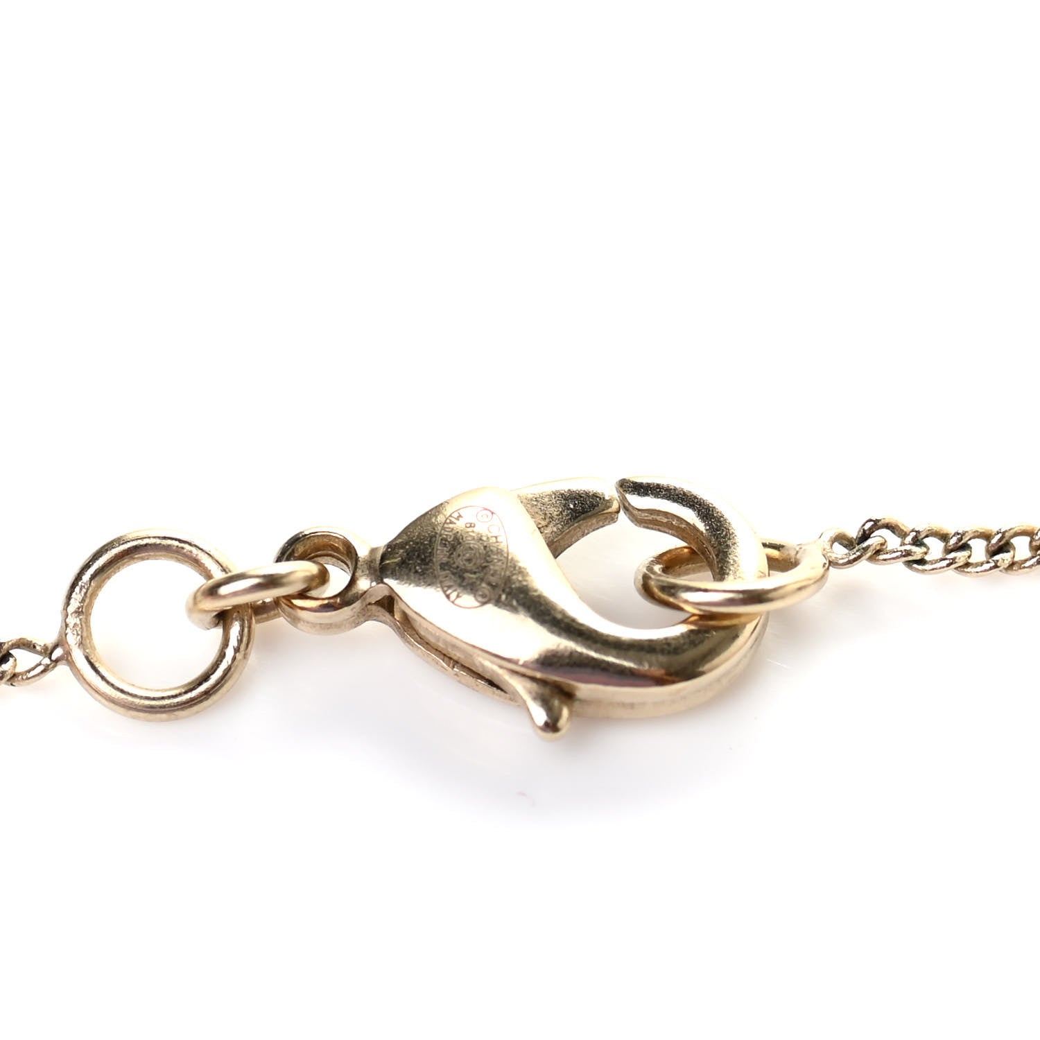 Chanel Baguette Crystal CC Necklace Gold 5 of 5