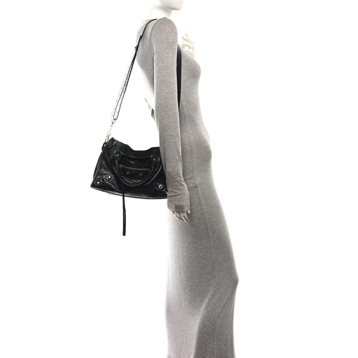Agneau Arena Silver Hardware Small Le City Black