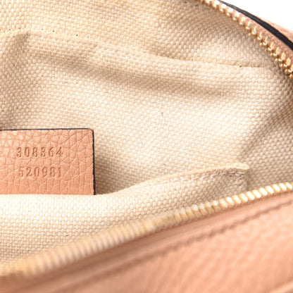 Gucci Pebbled Calfskin Small Soho Disco Bag Camelia 7 of 12