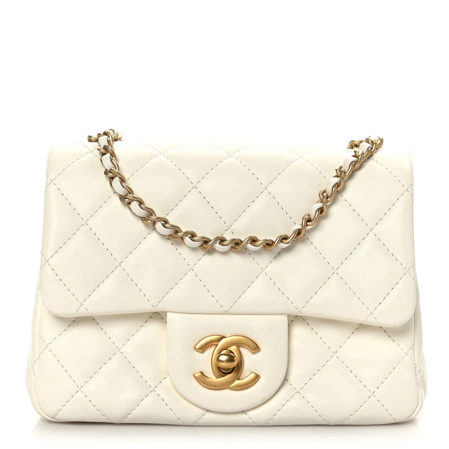 Chanel Lambskin Quilted Mini Pearl Crush Flap White 1 of 9