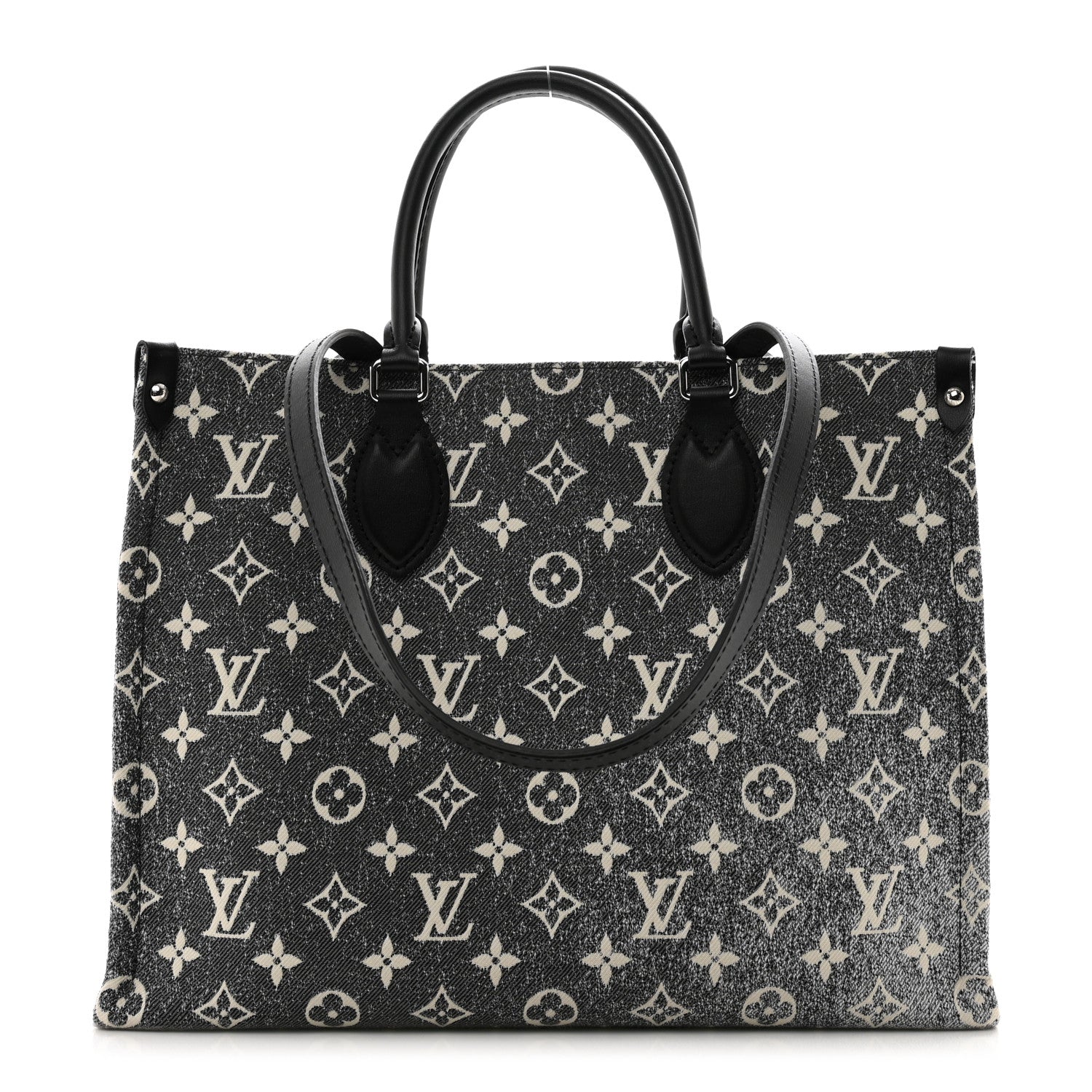 Louis Vuitton Monogram Jacquard Denim Onthego MM Bleu 1 of 10