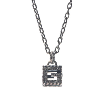 Gucci Sterling Silver G-Cube Pendant Necklace 3 of 6