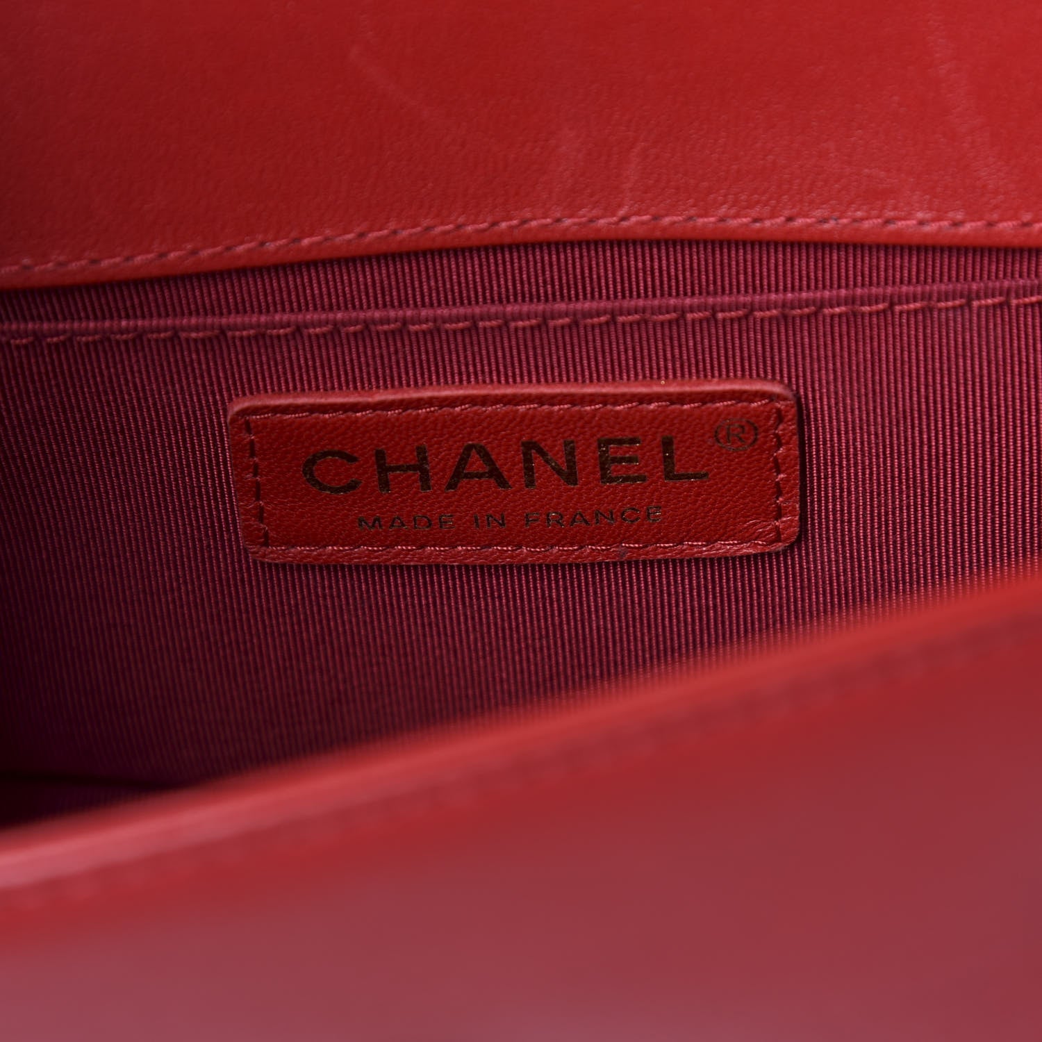 Chanel Lambskin Quilted Small Boy Flap Red 7 of 9
