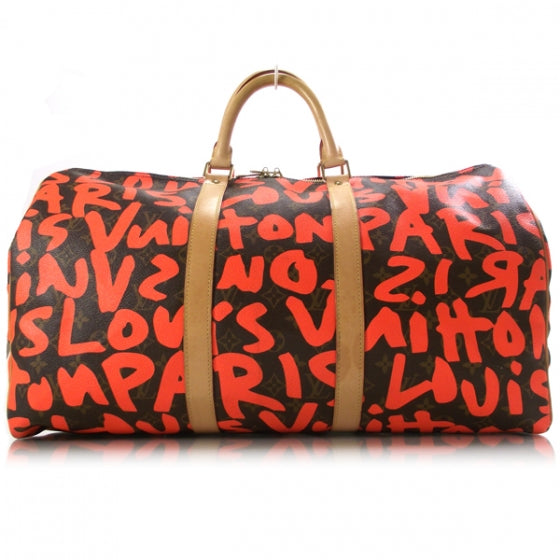 Monogram Graffiti Keepall 50 Orange