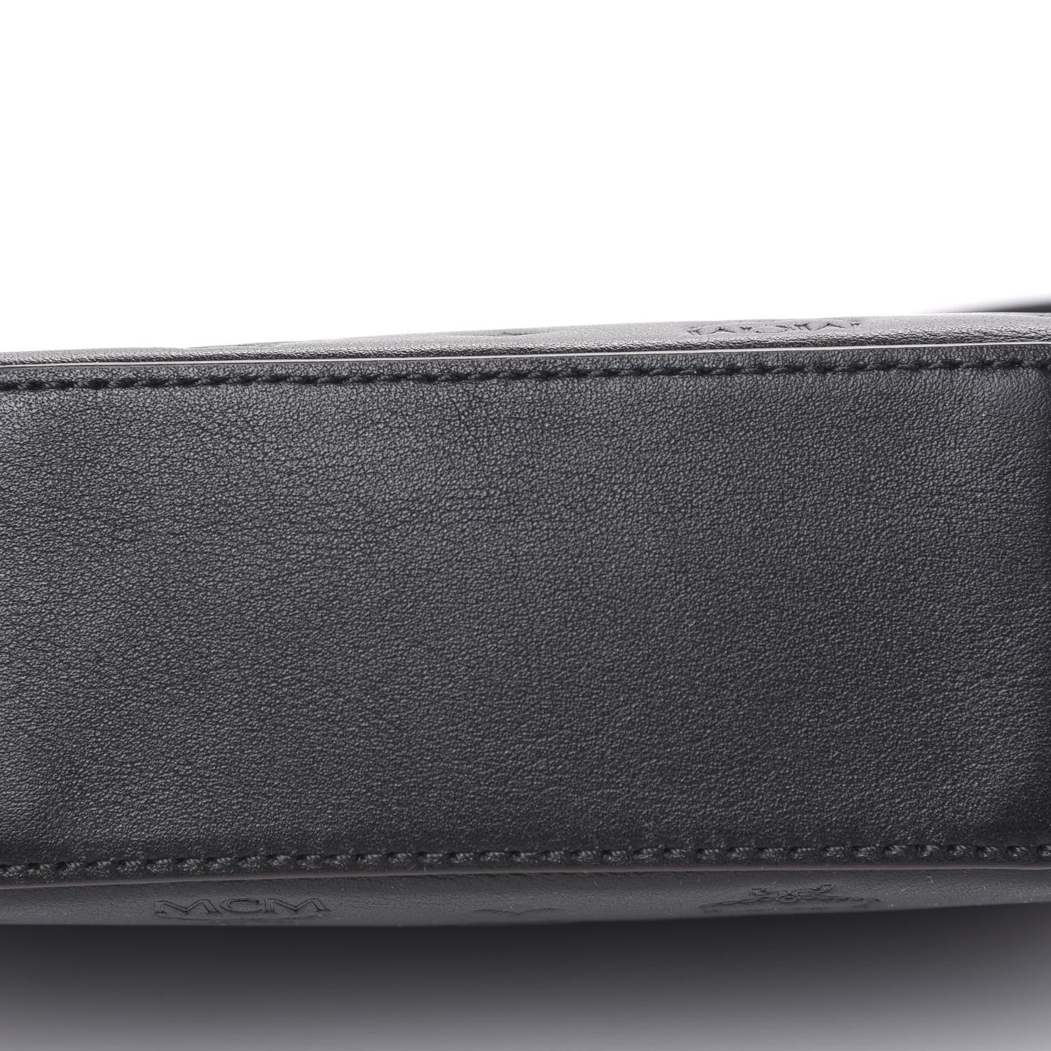 MCM Calfskin Ottomar Monogram Klara Crossbody Bag Black 9 of 9
