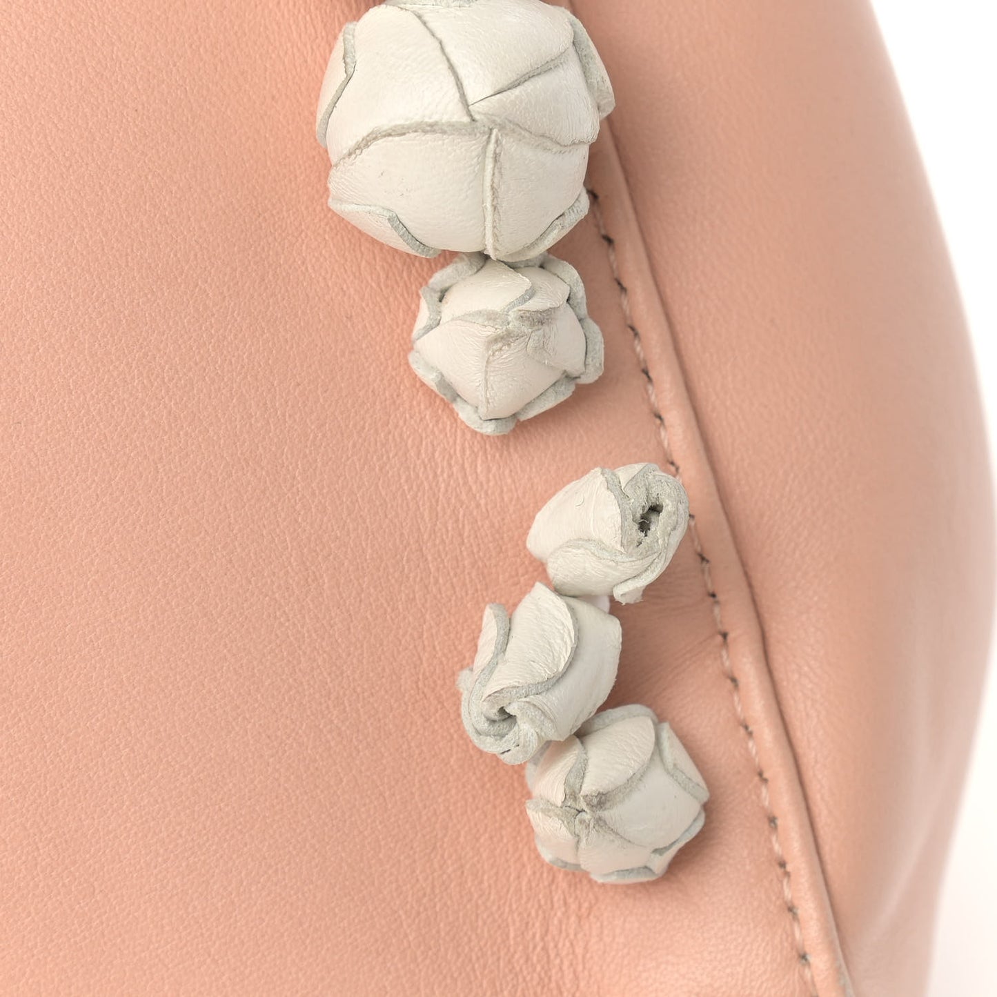 Nappa Rosebud Mini Peekaboo Iconic Satchel Baby Pink