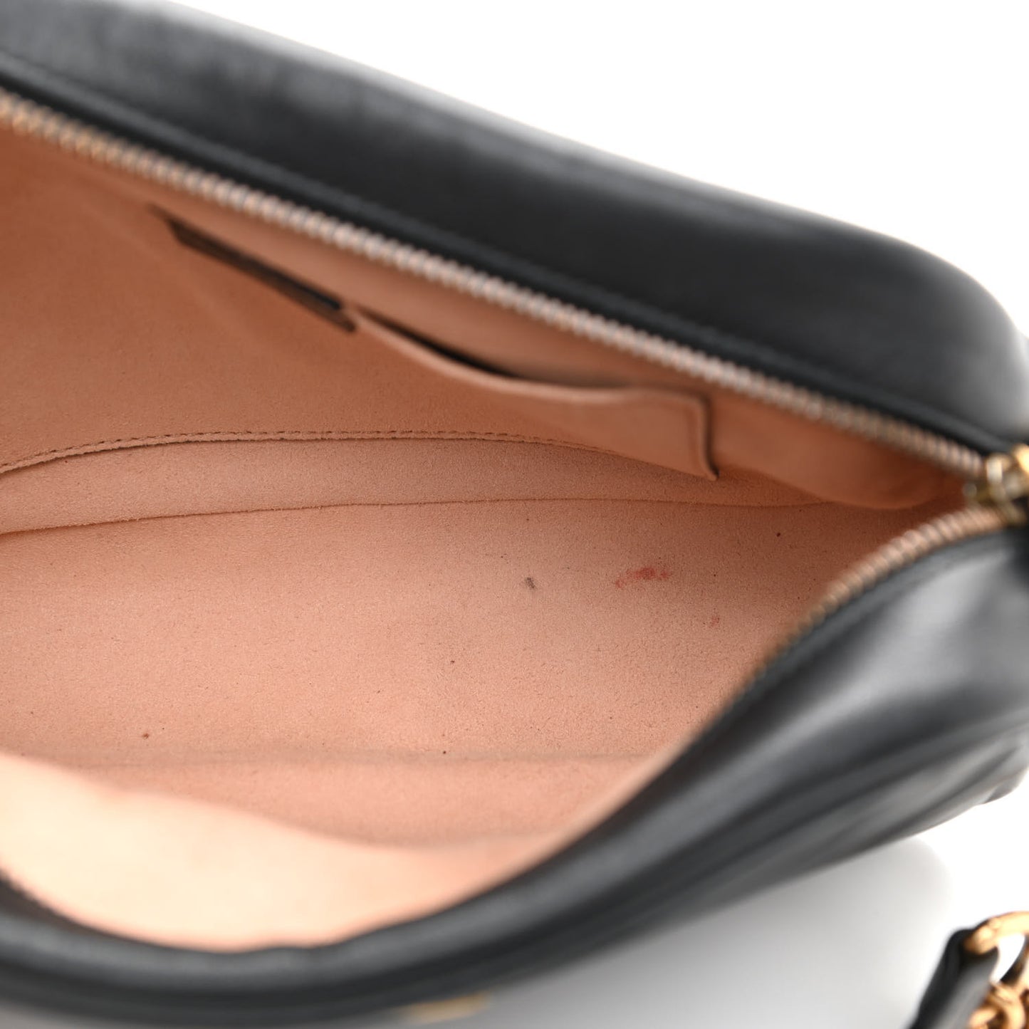 Calfskin Matelasse Small GG Marmont Chain Shoulder Bag Black