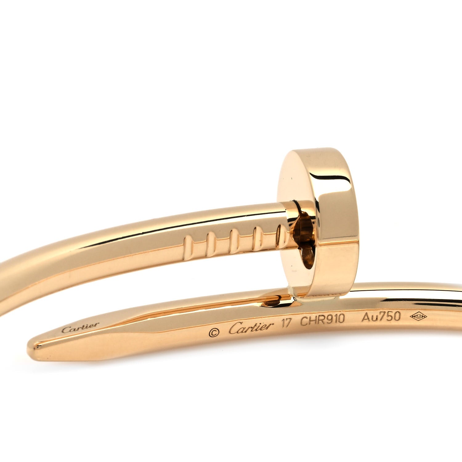 Cartier 18K Yellow Gold Juste Un Clou Bracelet 17 4 of 5