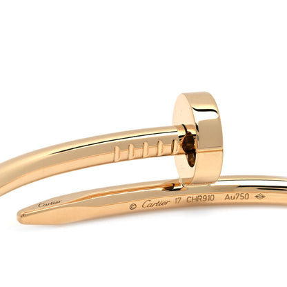 Cartier 18K Yellow Gold Juste Un Clou Bracelet 17 4 of 5