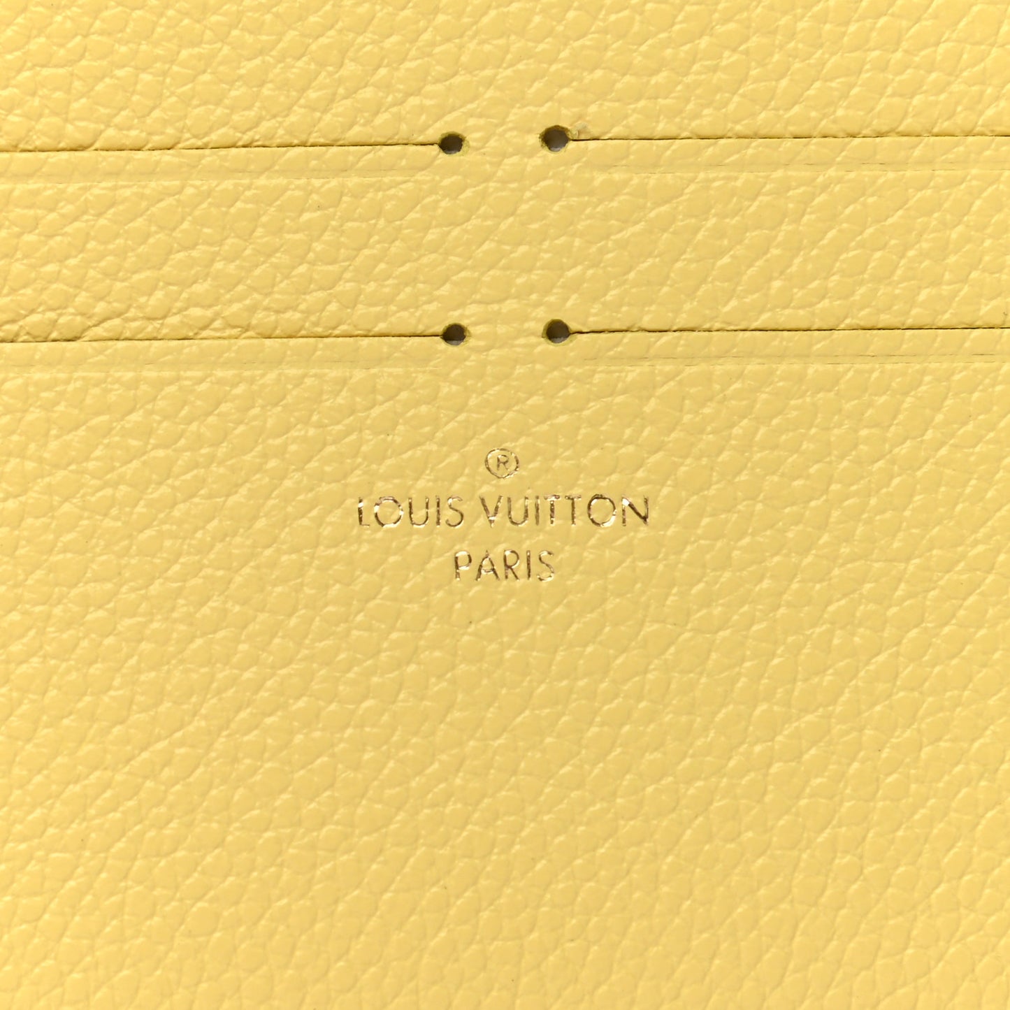Calfskin Felicie Card Holder Insert Yellow