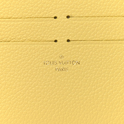 Louis Vuitton Calfskin Felicie Card Holder Insert Yellow 6 of 6