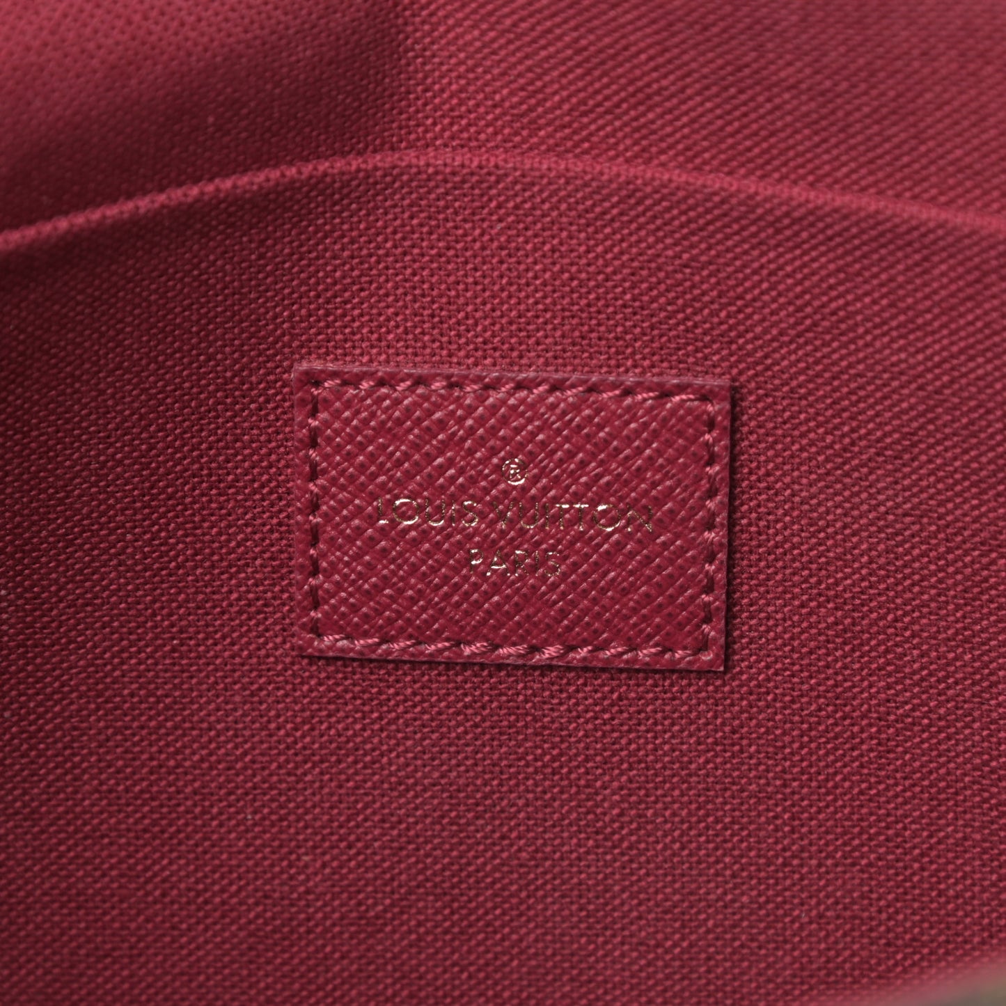 Monogram Pochette Felicie Chain Wallet Fuchsia