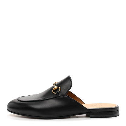 Gucci Calfskin Womens Princetown Slippers 38.5 Black 1 of 10