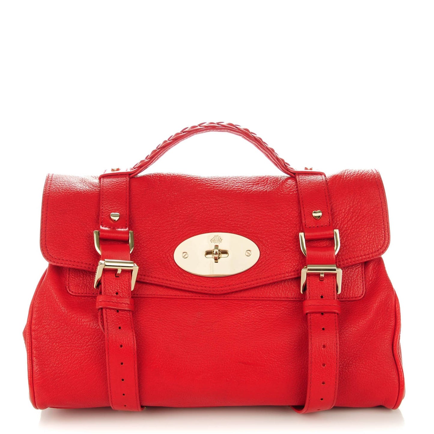 Glossy Goatskin Medium Alexa Valentine Red