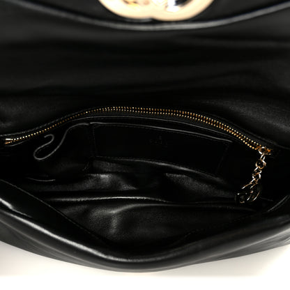 Gucci Lambskin Small GG Milano Top Handle Shoulder Bag Black 5 of 11