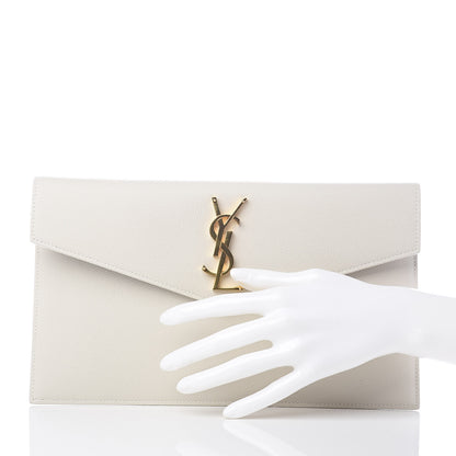 Saint Laurent Grain De Poudre Uptown Pouch Crema Soft 2 of 8