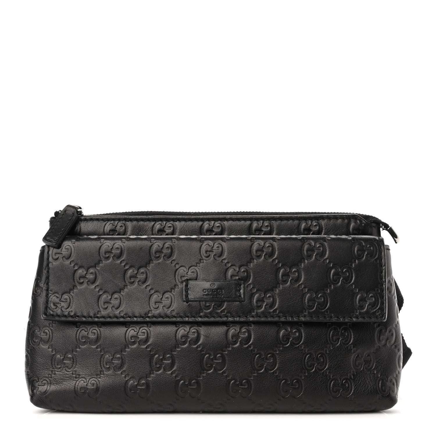 Gucci Guccissima Waist Belt Bag Black 1 of 10