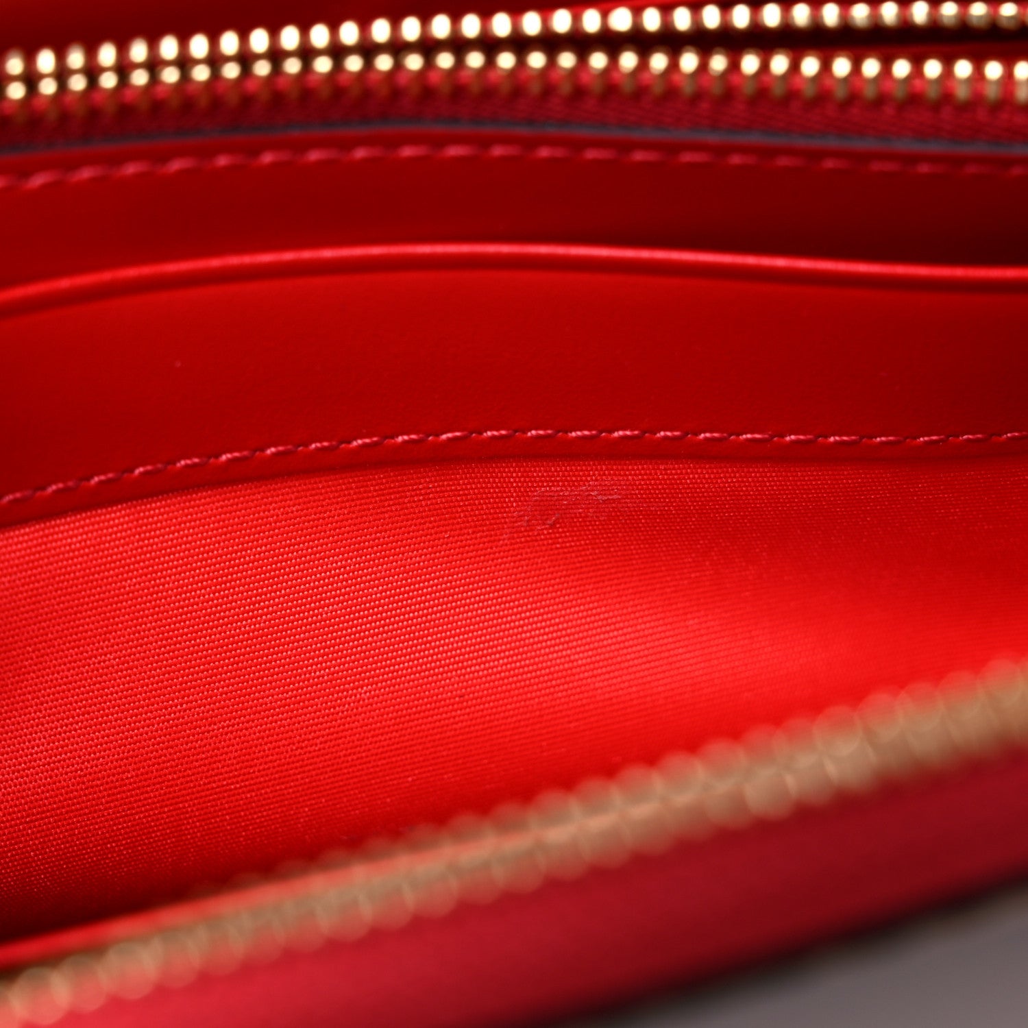 MCM Visetos Large Zip Around Wallet Cognac Red 8 of 11