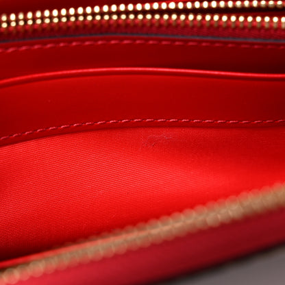MCM Visetos Large Zip Around Wallet Cognac Red 8 of 11