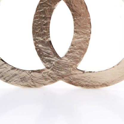 Chanel Quilted CC Brooch Light Gold 4 of 4
