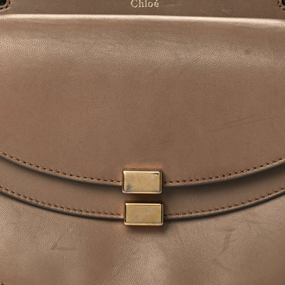 Chloe Calfskin Georgia Crossbody Bag Chestnut Cream 10 of 13