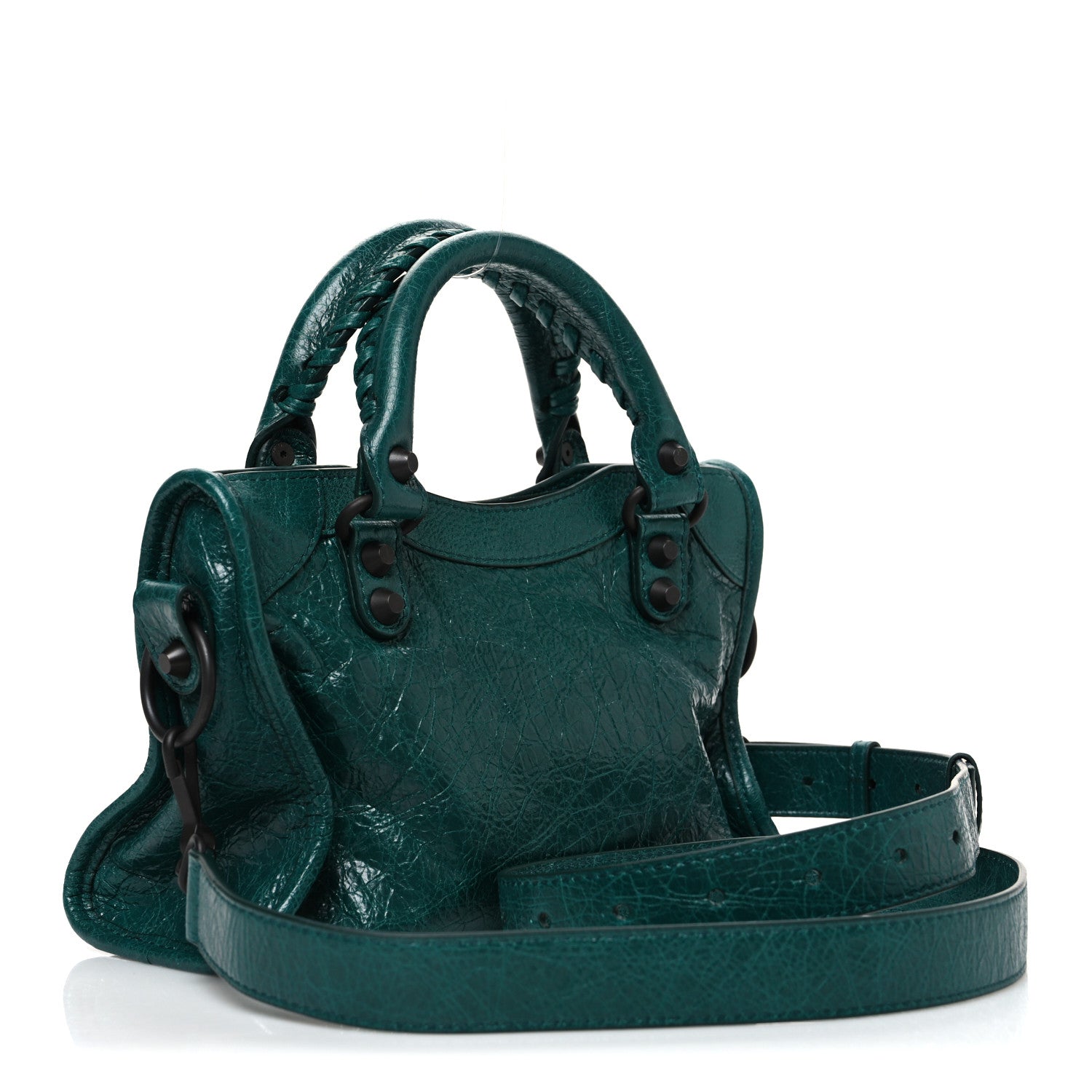 Balenciaga Agneau Classic Hardware Mini City Emerald 3 of 10