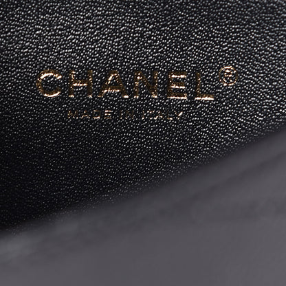 Chanel Calfskin Chevron Stitched Coco Waist Bag Black 6 of 11