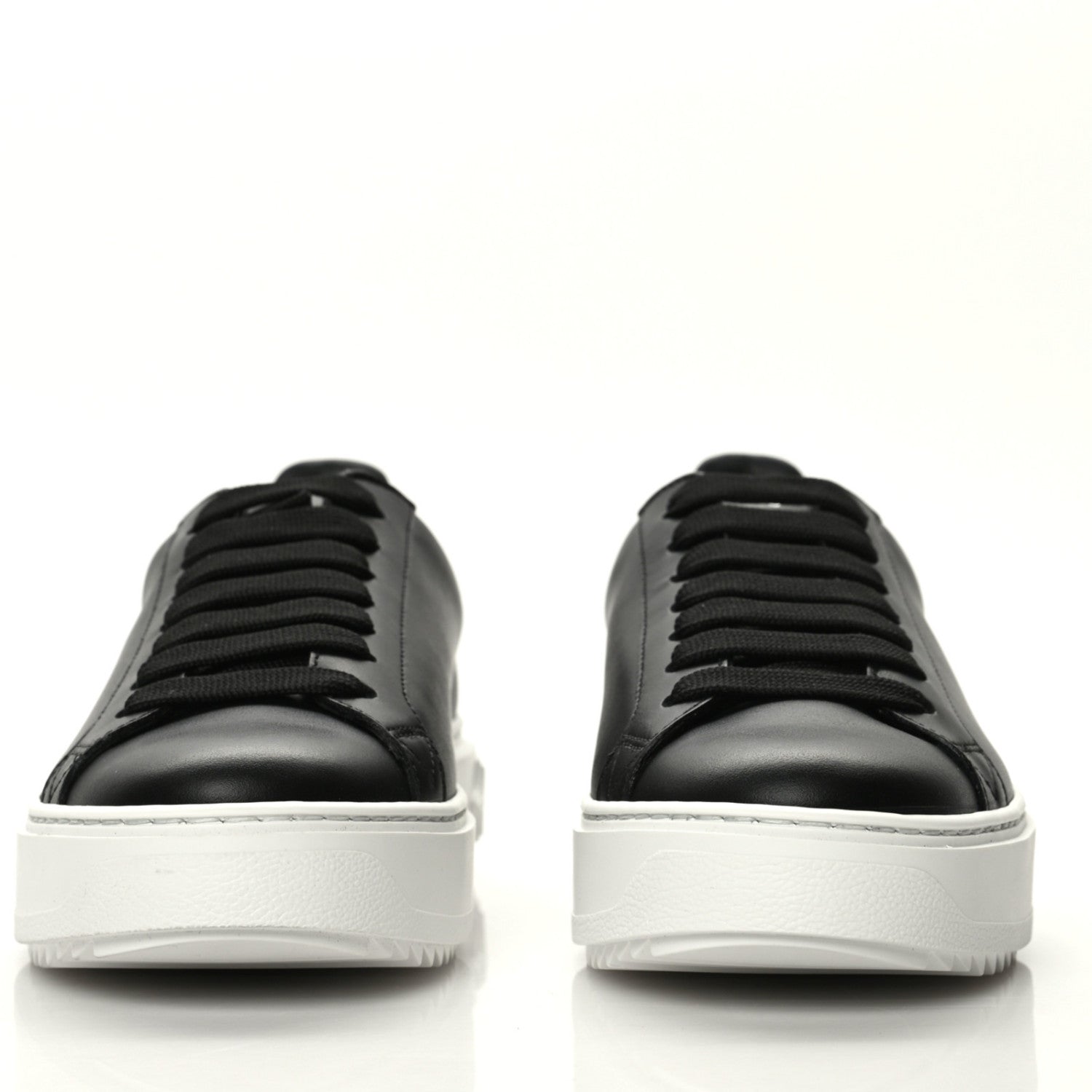 Louis Vuitton Calfskin Time Out Sneakers 37.5 Black 3 of 8
