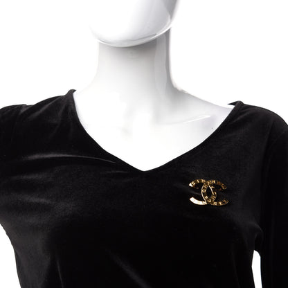 Chanel Metal Paris Button CC Large Brooch Gold 2 of 5