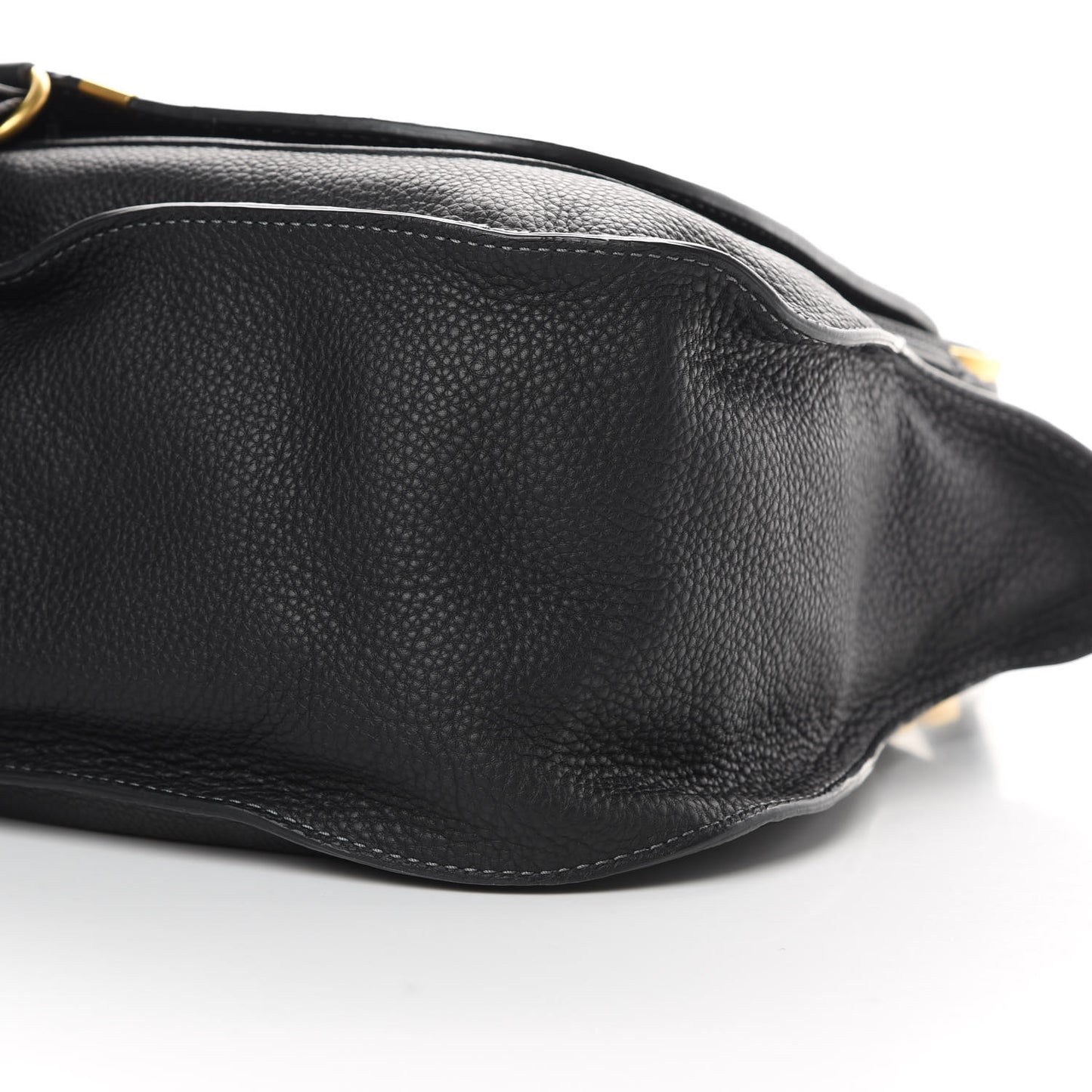 Calfskin Large Marcie Satchel Black