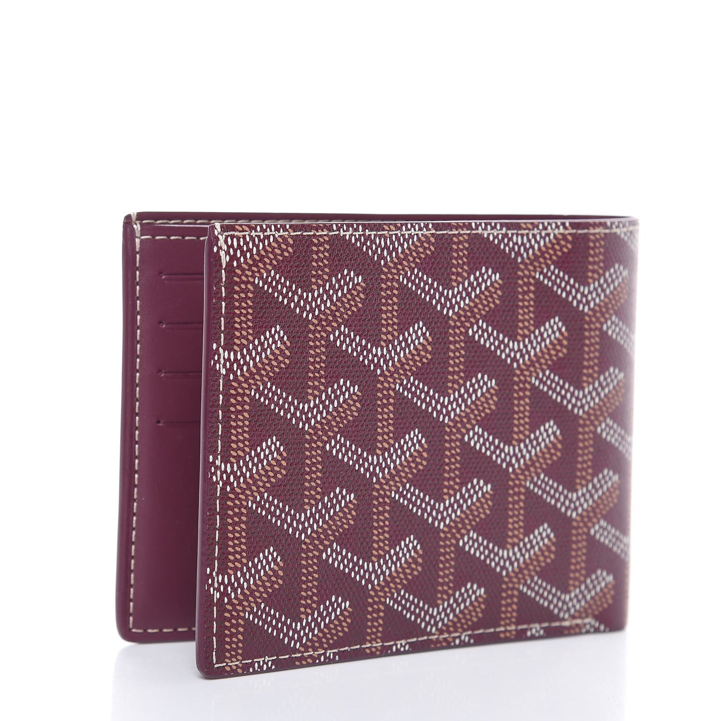Goyardine Bi-Fold Victoire PM Wallet Burgundy