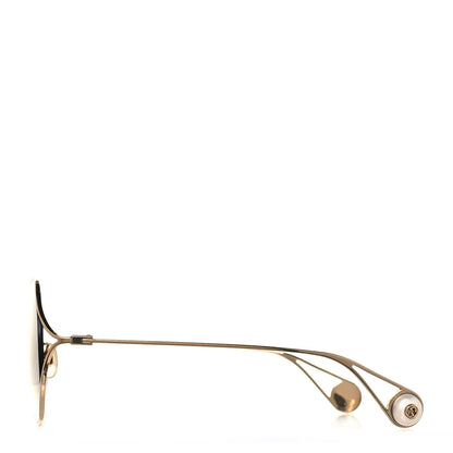 Gucci Round Pearl Tip Sunglasses GG0253S Gold 3 of 8