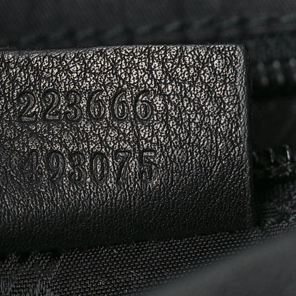 Gucci Guccissima Small Flap Messenger Bag Black 7 of 9