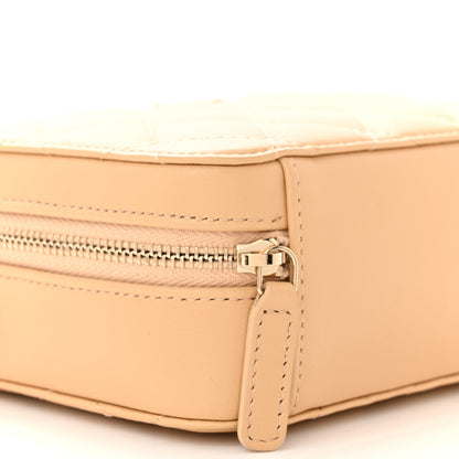 Chanel Lambskin Quilted CC Pearl Crush Camera Case Beige 9 of 11