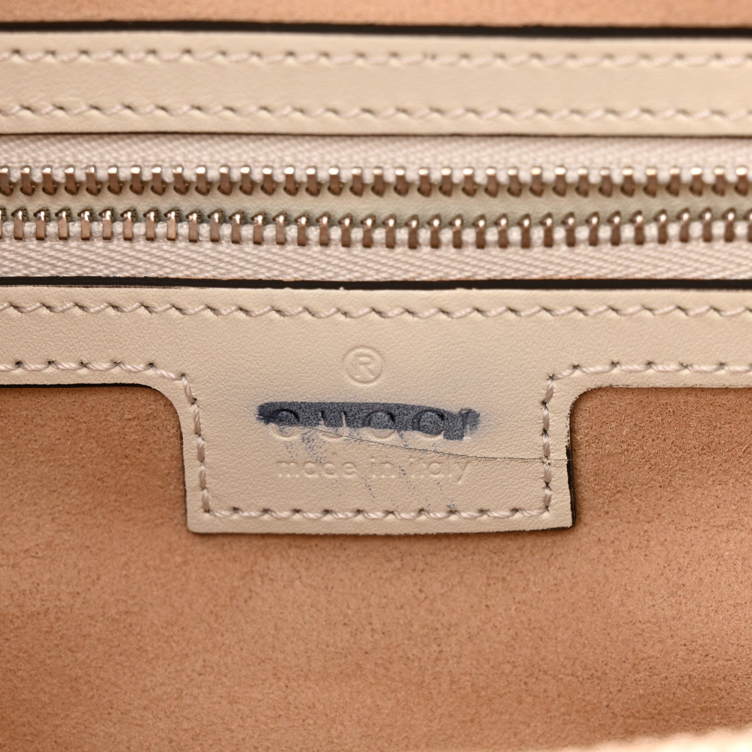 Gucci Senna Calfskin Petite GG Small Tote Mystic White 6 of 12