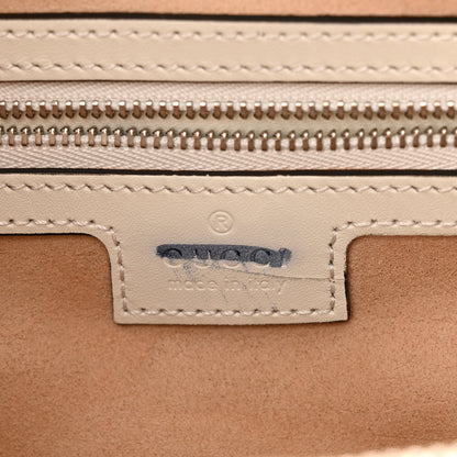 Gucci Senna Calfskin Petite GG Small Tote Mystic White 6 of 12