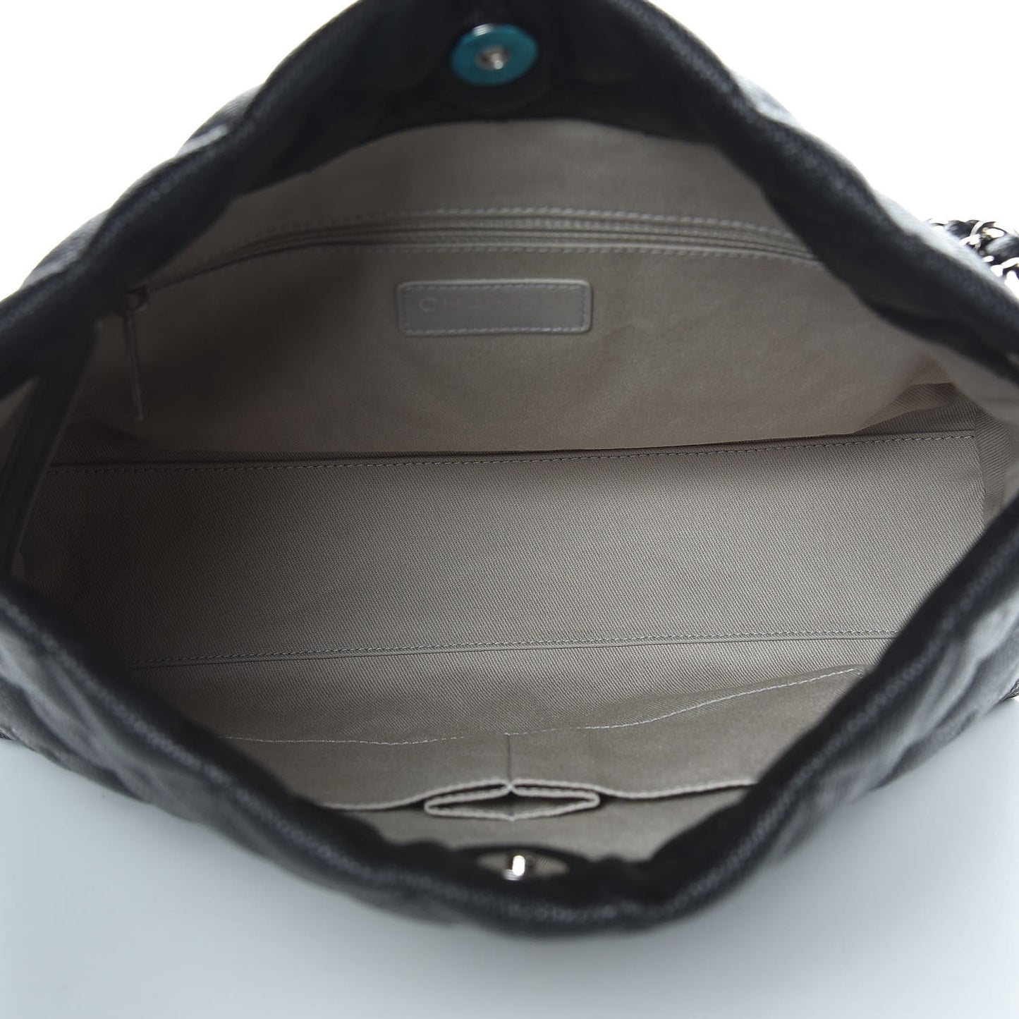 Caviar Quilted CC Shopping Tote Black