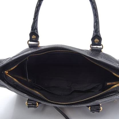 Balenciaga Chevre Gold Metallic Edge Hardware S City Black 5 of 9
